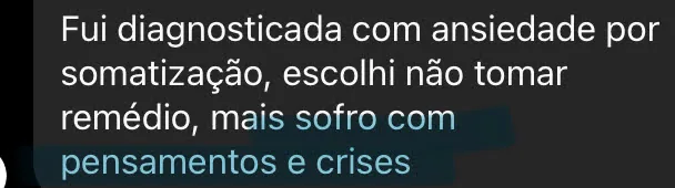 Depoimento sobre ansiedade e os efeitos da prática no corpo