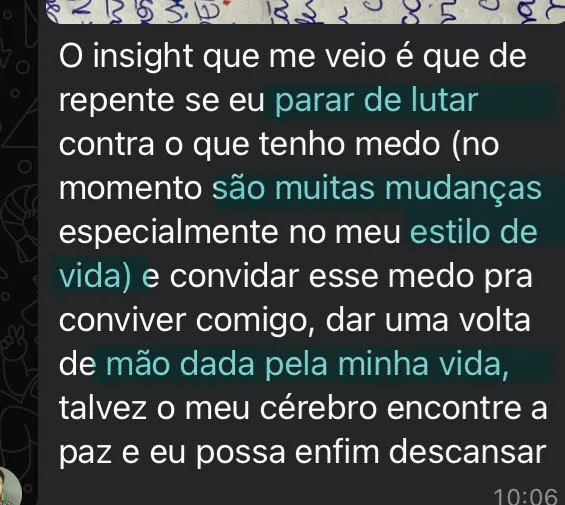 Depoimento sobre cultivar presença no dia a dia